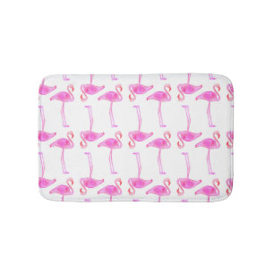 Tapete De Banheiro Teste padrão cor-de-rosa do flamingo