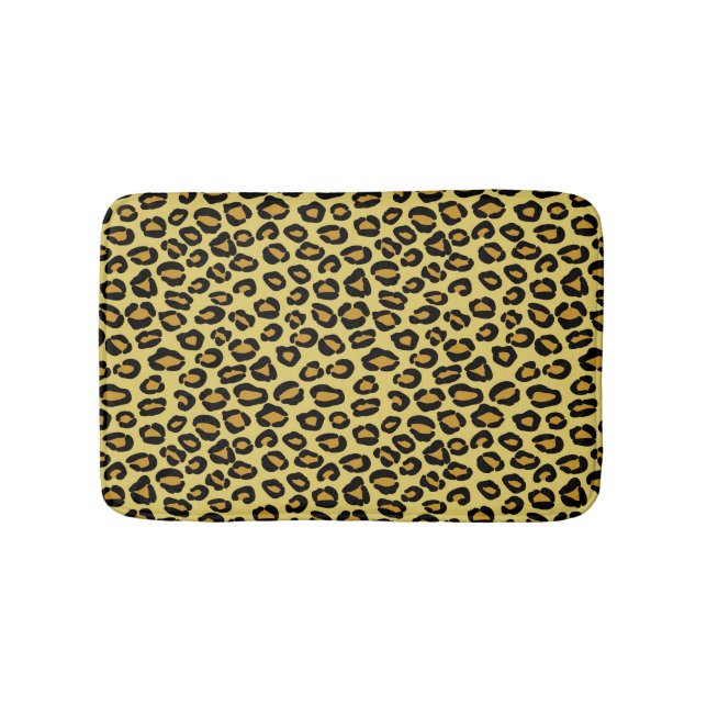 Tapete De Banheiro Teste padrão do leopardo (frente)