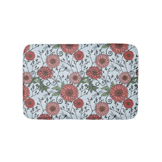 Tapete De Banheiro Teste padrão floral 3 (frente)