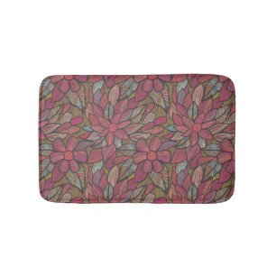 Tapete De Banheiro Teste padrão floral 4