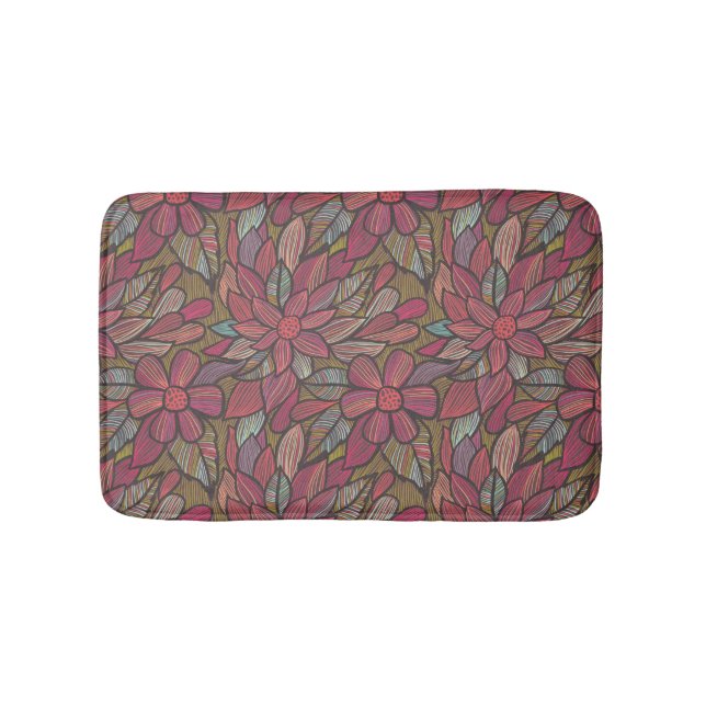 Tapete De Banheiro Teste padrão floral 4 (frente)