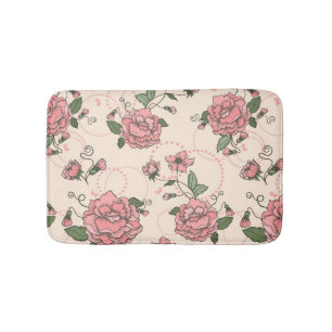 Tapete De Banheiro Teste padrão floral 5 2