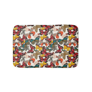 Tapete De Banheiro Teste padrão floral retro 3