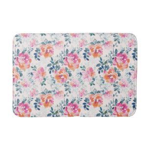 Tapete De Banheiro Teste padrão pintado dos rosas