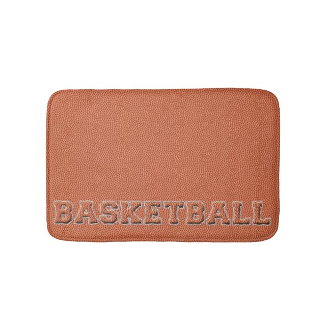Tapete De Banheiro Texto e Textura de Basquete (frente)