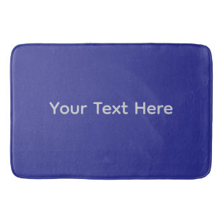 Tapete De Banheiro Texto Personalizado Azul Naval | Bem-vindo Persona