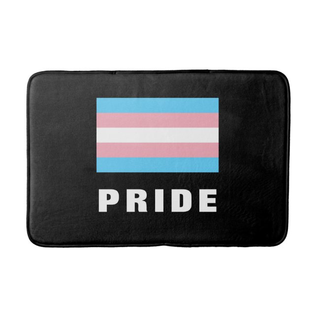 Tapete De Banheiro Texto Personalizado do Sinalizador do Orgulho do A (Frente)