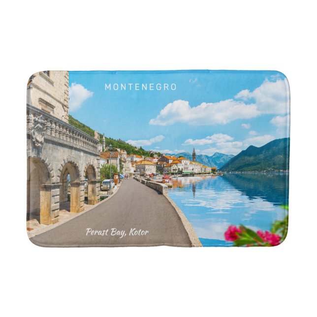 Tapete De Banheiro Texto Personalizado Montenegro (Frente)