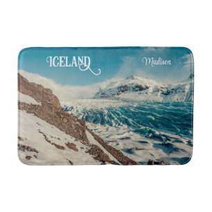 Tapete De Banheiro Texto Personalizado Solheimajokull, Islândia