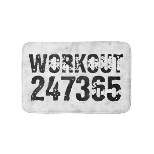 Tapete De Banheiro Texto riscado vestido Workout 247365 rústico