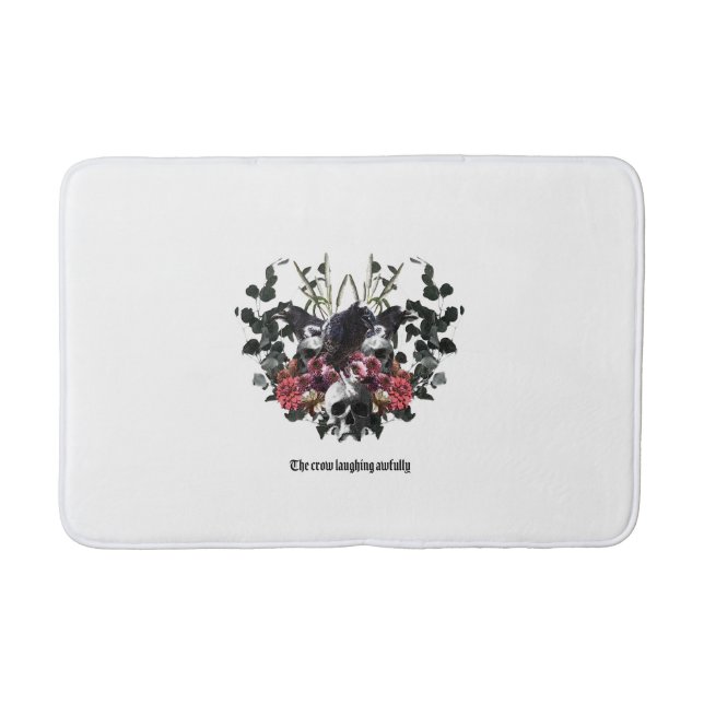 Tapete De Banheiro The Crow Laughing Awfully (Frente)