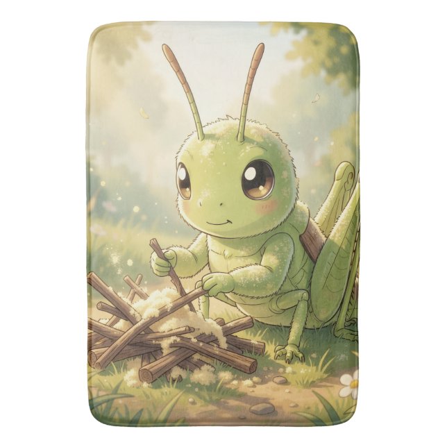 Tapete De Banheiro The Grasshopper and the Nectar Artwork (Frente Vertical)
