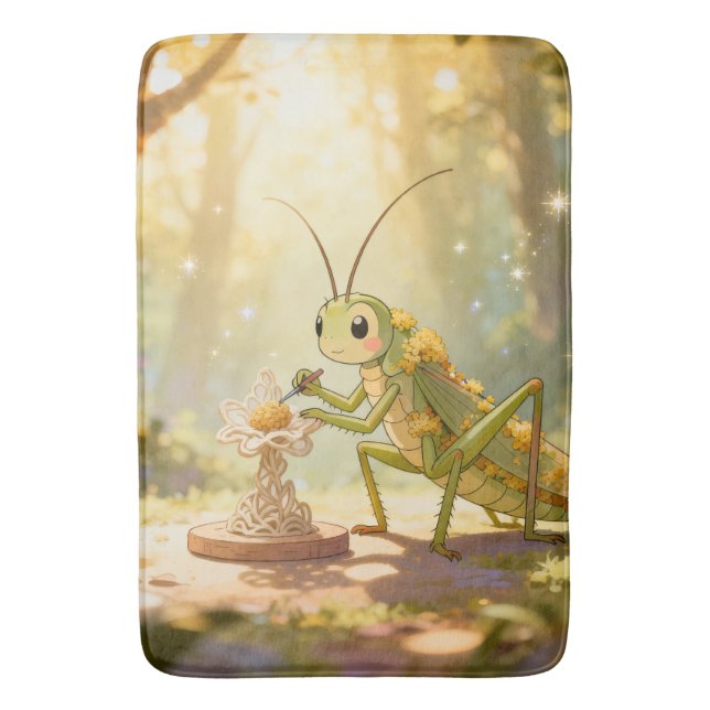 Tapete De Banheiro The Grasshopper and the Nectar Artwork.1 (Frente Vertical)