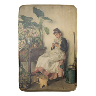 Tapete De Banheiro The Young Florist (por Carl Zewy)