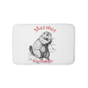 Tapete De Banheiro Thunder_Cove de Animais Marmotes