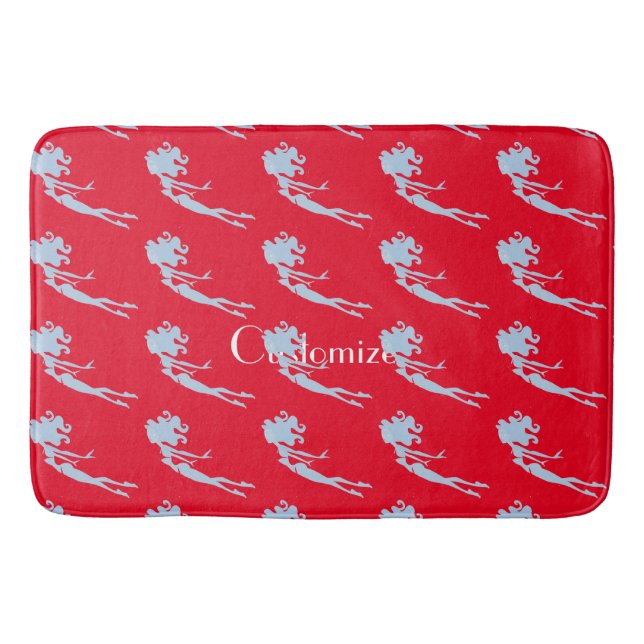 Tapete De Banheiro Thunder_Cove do Swimmer da Sereia Azul (Frente)