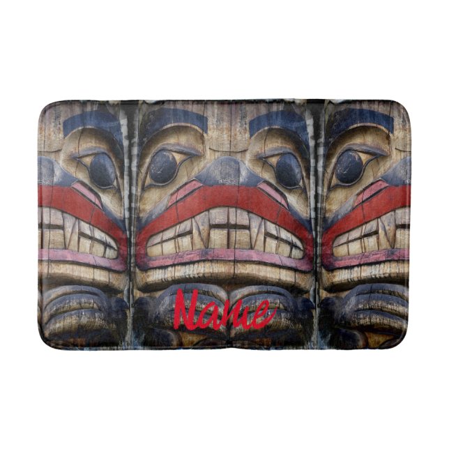 Tapete De Banheiro Thunder_Cove Totem de Rosto Polar (Frente)