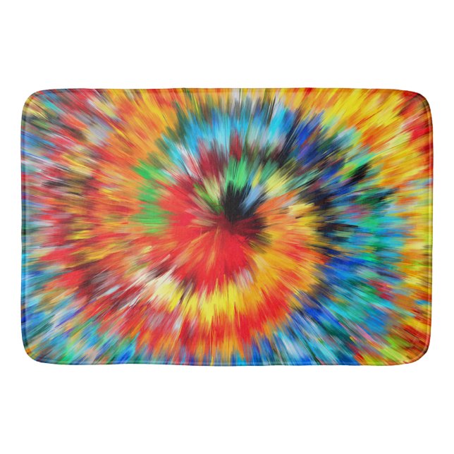 Tapete De Banheiro Tie Dye Pattern Placemat (Frente)
