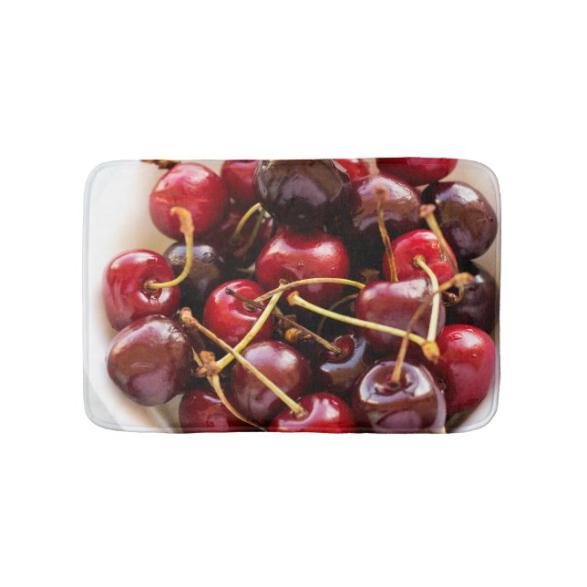 Tapete De Banheiro tigela de cerejas (frente)
