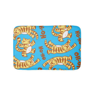 Tapete De Banheiro Tiger Cubs Cartoon: Engraçado Sem Olho.