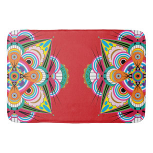 Tapete De Banheiro Tiger Dragon Mandala Bath Mat