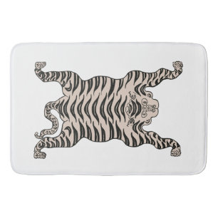 Tapete De Banheiro Tigre branco