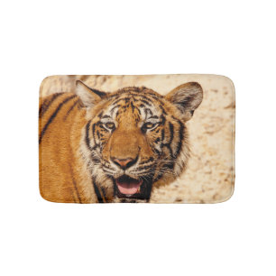 Tapete De Banheiro Tigre Selvagem Personalizado