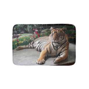 Tapete De Banheiro Tigre Selvagem Personalizado