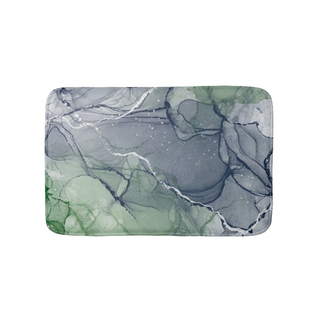 Tapete De Banheiro Tinta alcoólica verde (frente)