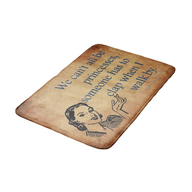 Tapete De Banheiro Tinta de 50 engraçada da Princesa SlipperyJoe (Angulado)