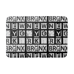 Tapete De Banheiro Tipografia do Grunge de Bronx New York