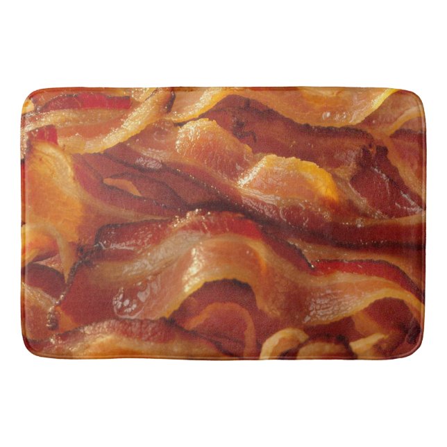 Tapete De Banheiro Tiras crepitantes do bacon (Frente)