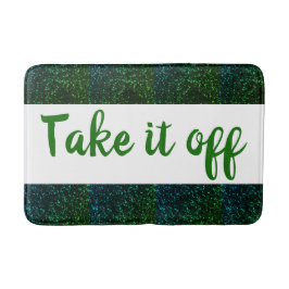 Tapete De Banheiro Tire-o de Bath Mat / Blue Green Sparkle