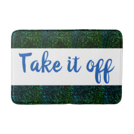 Tapete De Banheiro Tire-o de Bath Mat / Blue Green Sparkle
