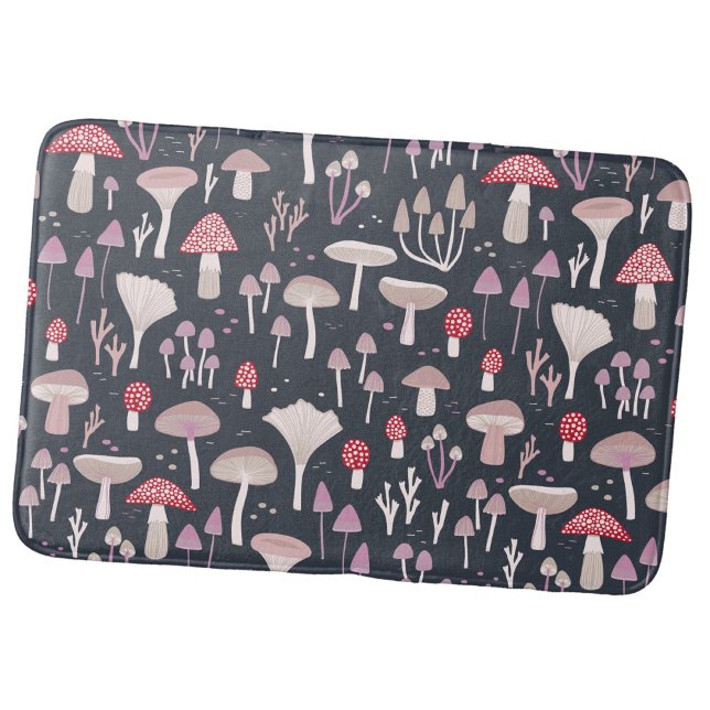 Tapete De Banheiro Toadstool Fungi (Fun fungi mushroom toadstool pattern bath mat for autumn fall bathroom decor)