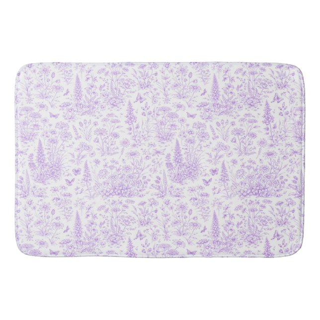 Tapete De Banheiro Toalete de Lavanda (Frente)