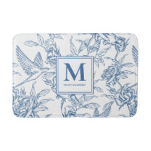 Toalha Francesa Azul Monograma Nome