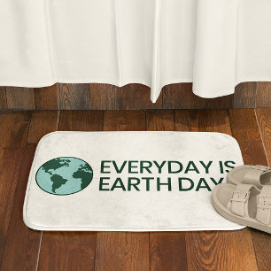 Tapete De Banheiro Todo Dia é Dia da Terra - Amante da Terra Verde Vi