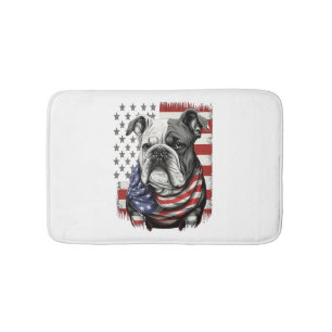 Tapete De Banheiro TODOS OS AMERICANOS DOG amam buldogue inglês