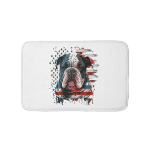 Tapete De Banheiro TODOS OS AMERICANOS DOG amam buldogue inglês
