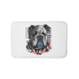 Tapete De Banheiro TODOS OS AMERICANOS DOG amam buldogue inglês