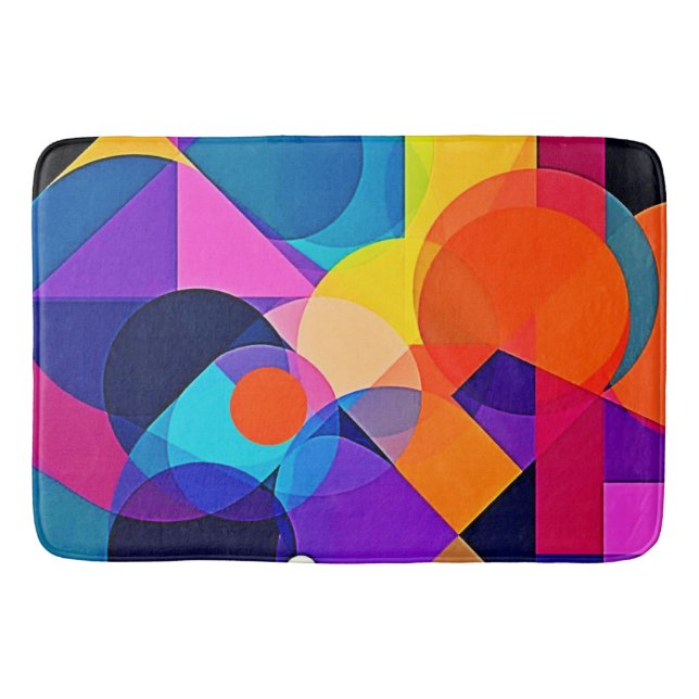 Tapete De Banheiro Tons Sobrepostos: Fusão Abstrata (Frente)