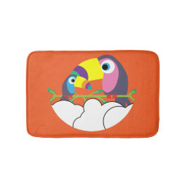 Tapete De Banheiro Toque bonito | Toucans de amor | Aves Engraçadas M