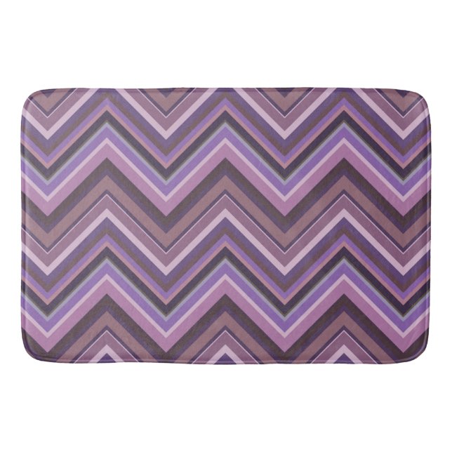 Tapete De Banheiro Torres-ziguezague Mauve (Frente)
