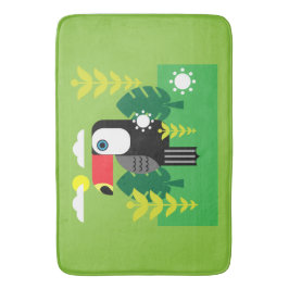 Tapete De Banheiro Toucan Tropical Bird