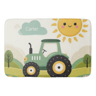 Tapete De Banheiro Trator/fazenda personalizado, bonito