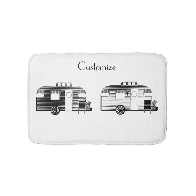 Tapete De Banheiro Traveler Camper Caravan Thunder_Cove (frente)