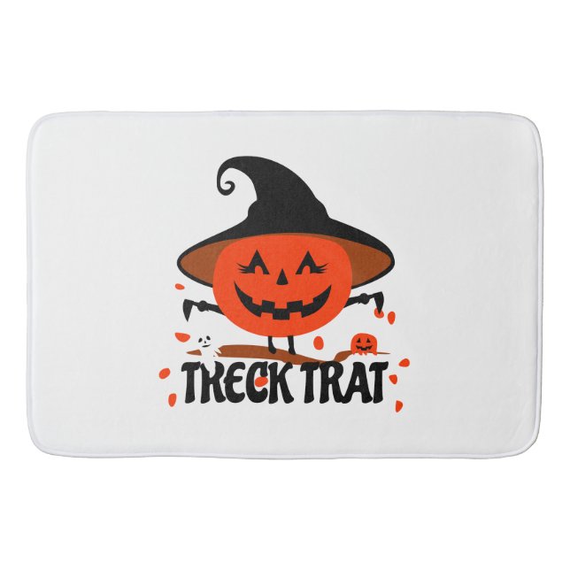 Tapete De Banheiro Treck Trat Pumpkin sorrindo (Frente)