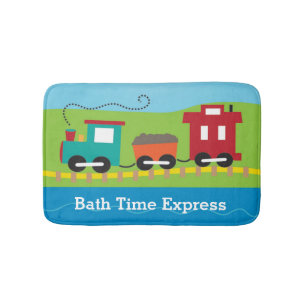 Tapete De Banheiro Treinamento em Choo Choo em Choo Personalizado