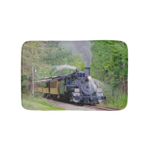 Tapete De Banheiro Trem Railway do vapor para a esteira de banho da